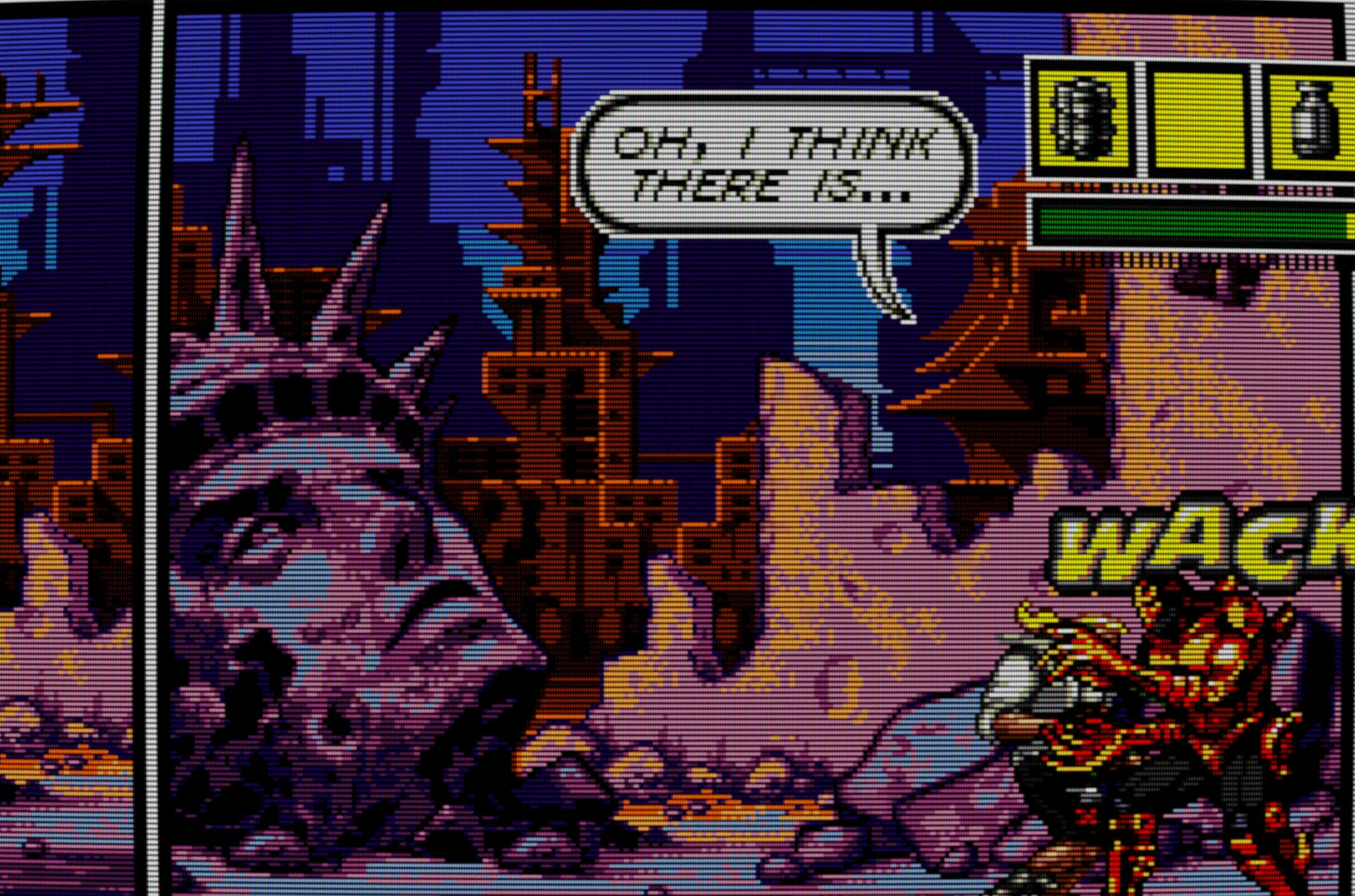 Comix Zone with the CRT monitor look