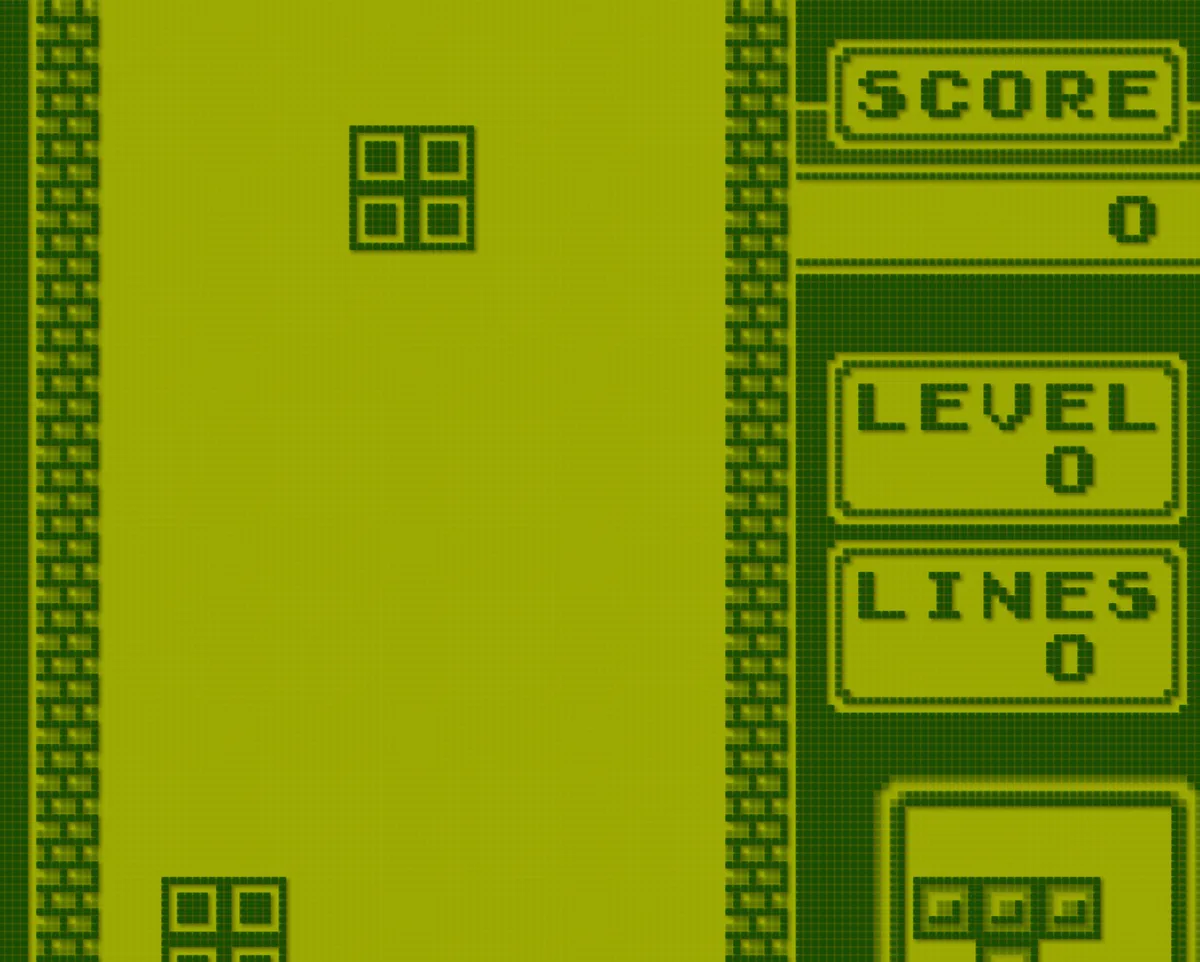 Tetris with the Original green look
